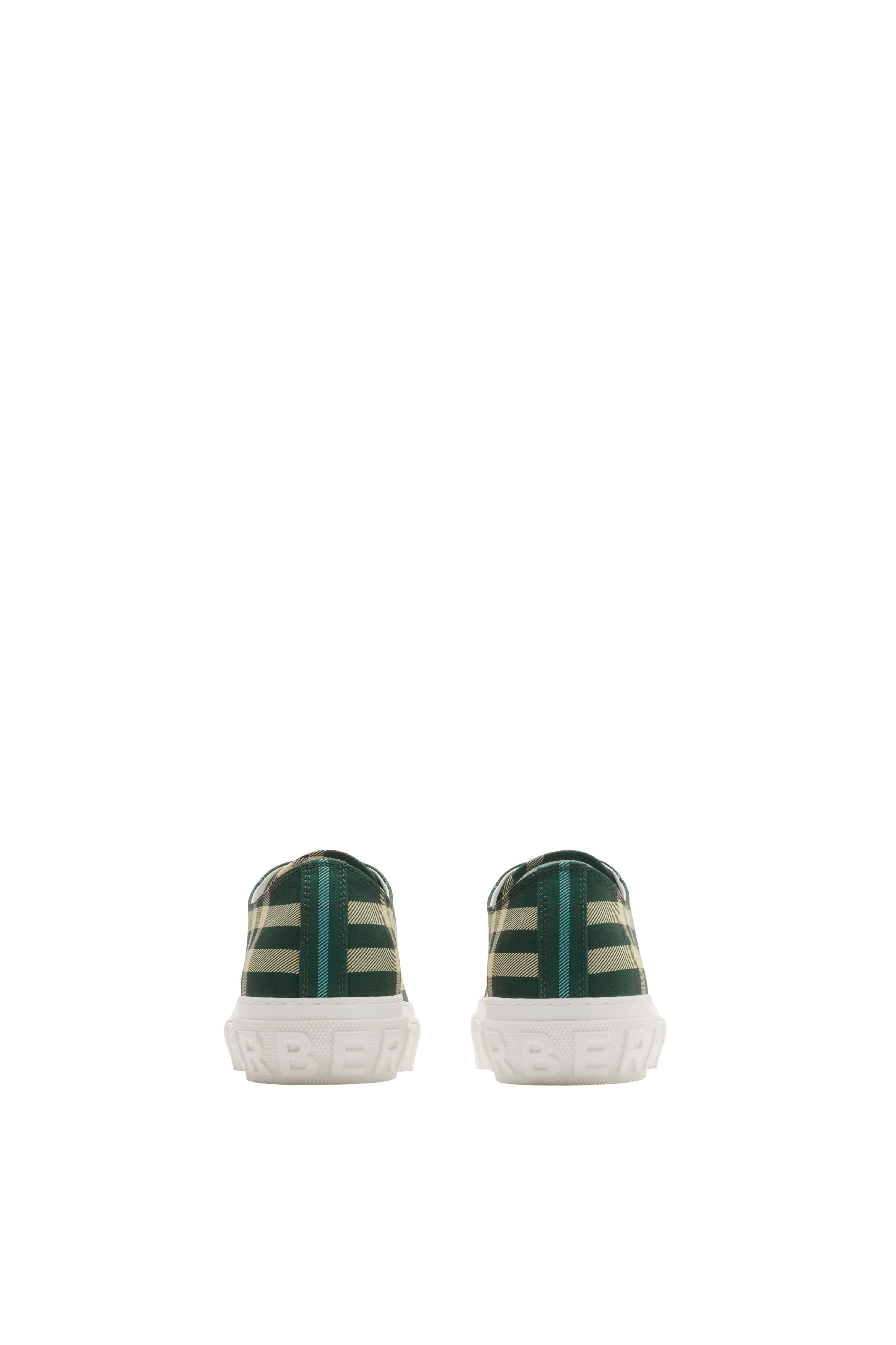 burberry Check Nylon Blend Sneakers in Leaf at Nordstrom - 4