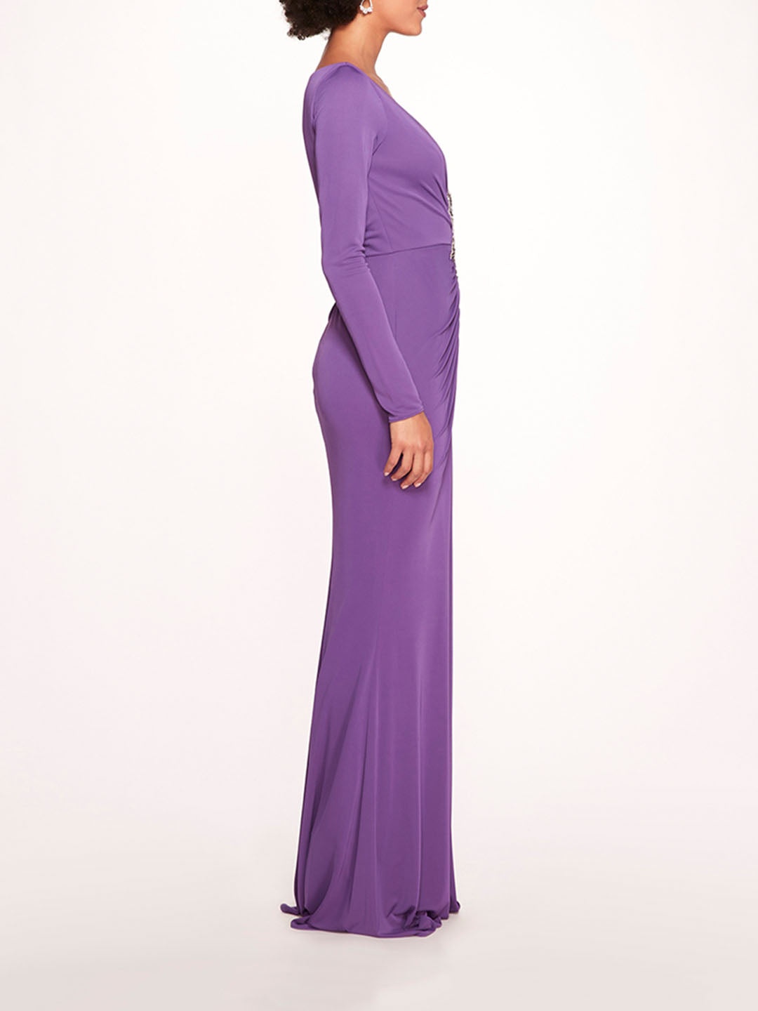 MATTE RUCHED GOWN - 3