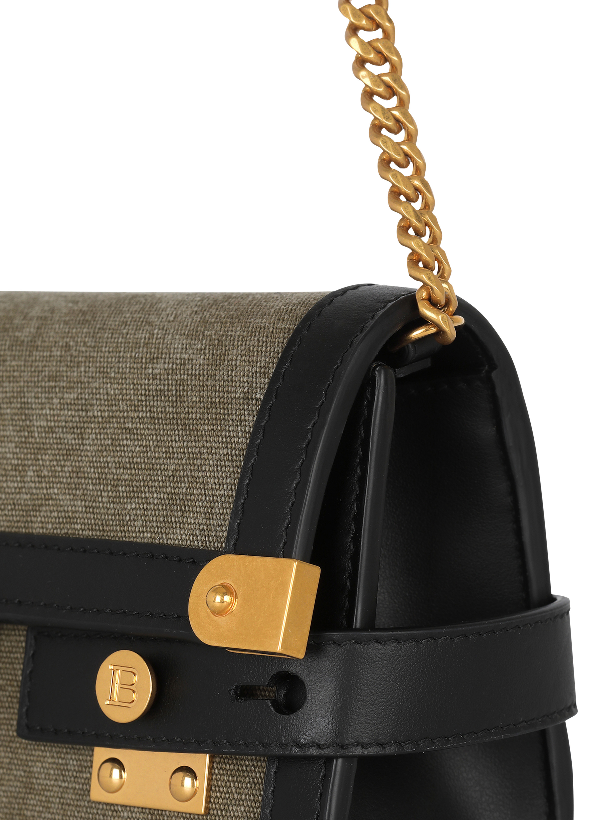 Canvas B-Buzz 23 clutch bag with leather panels - 7