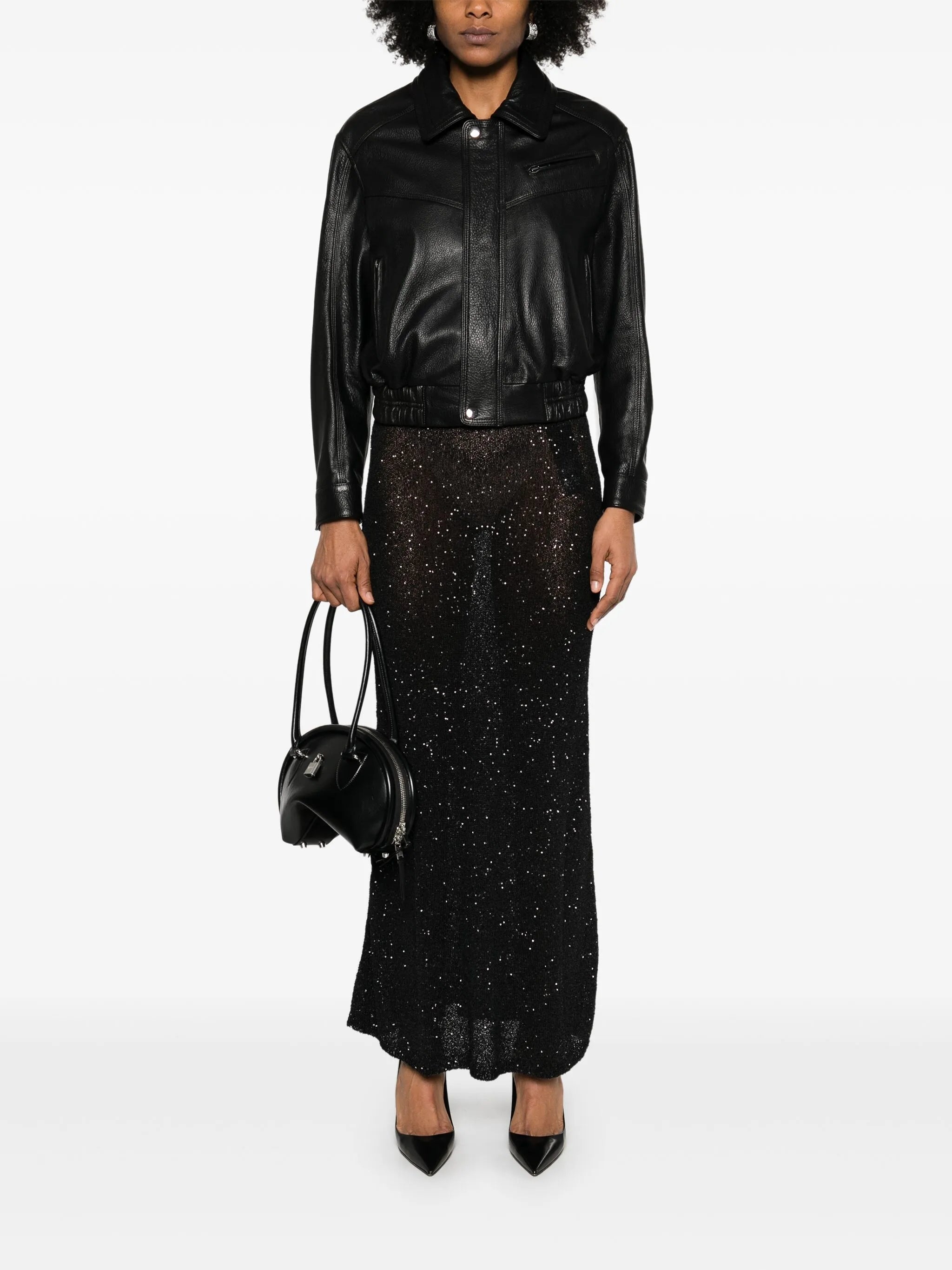 Sequinned Midi Skirt - 5