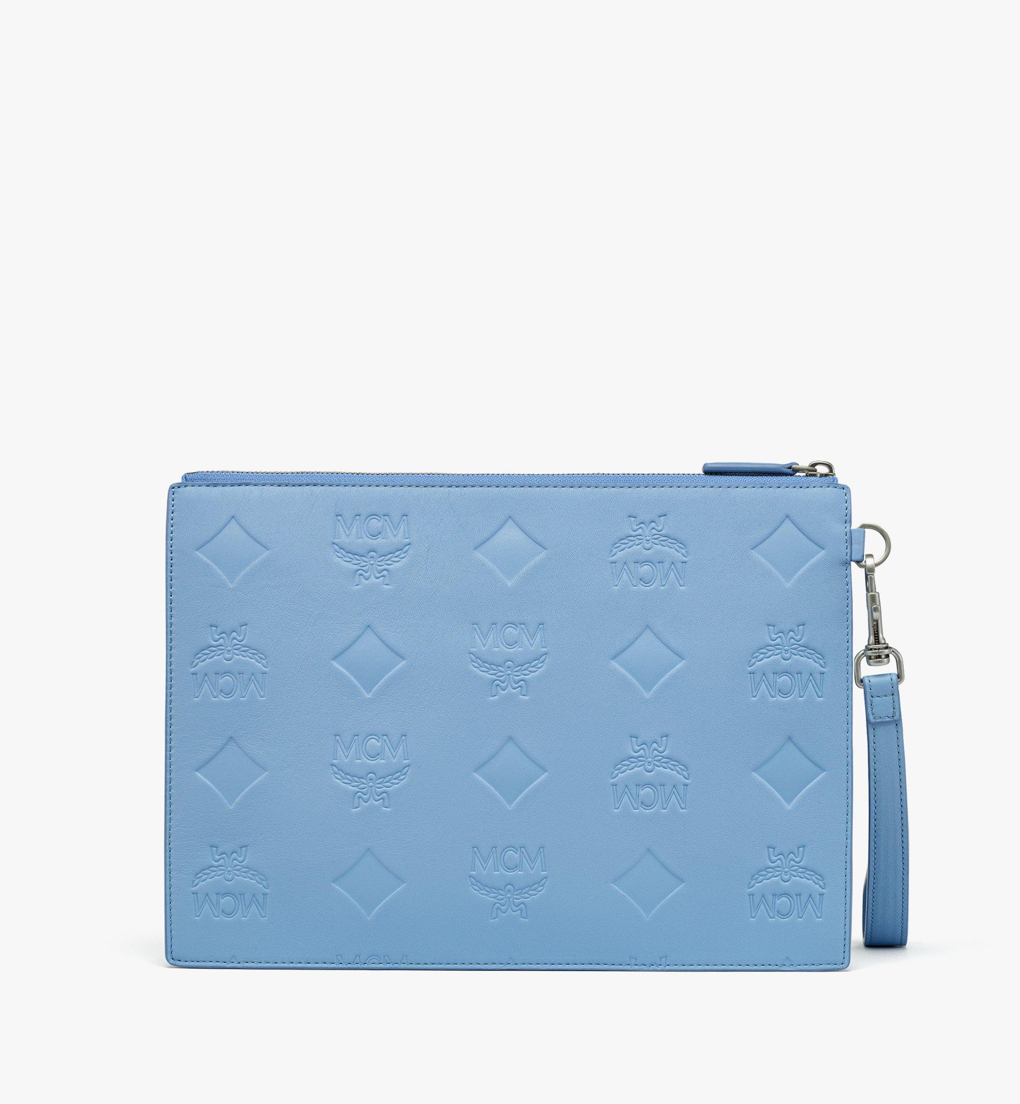 Aren Wristlet Zip Pouch in Maxi Monogram Leather - 3