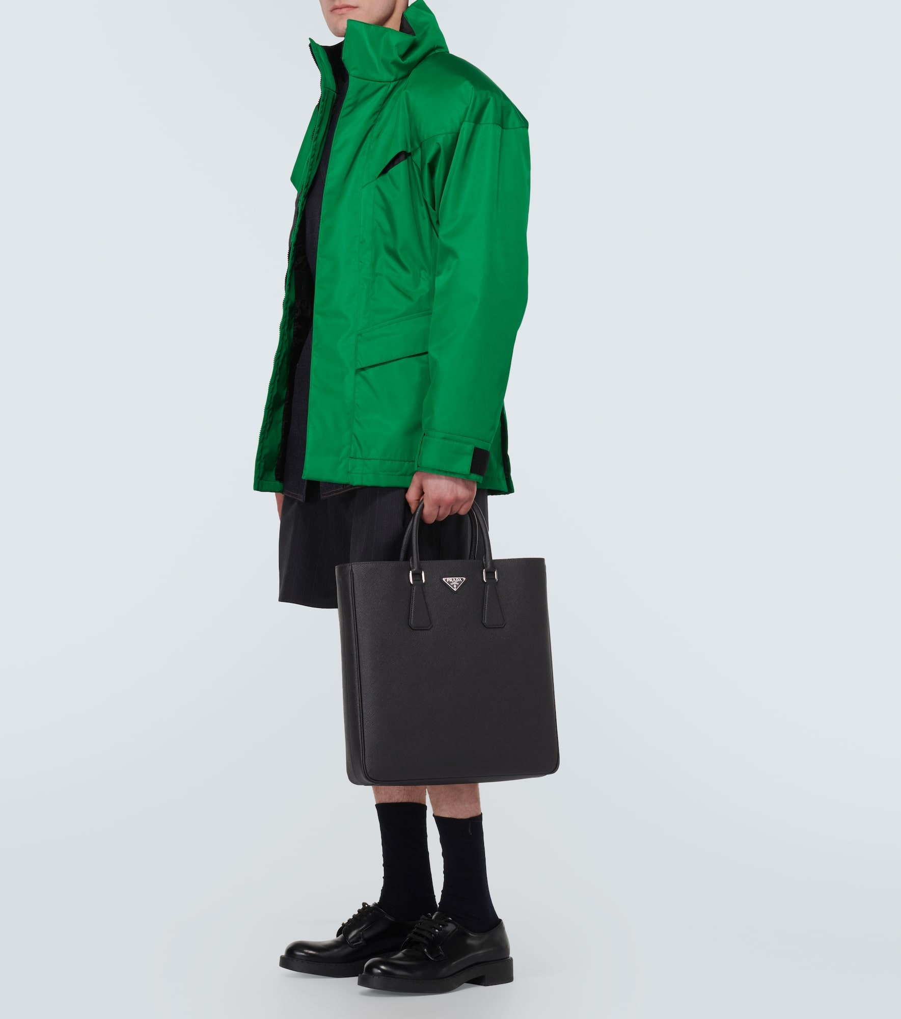 Logo Saffiano leather tote bag - 7