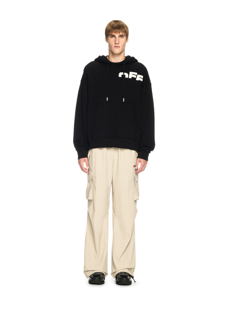 Off-White Black Off Split Hoodie outlook