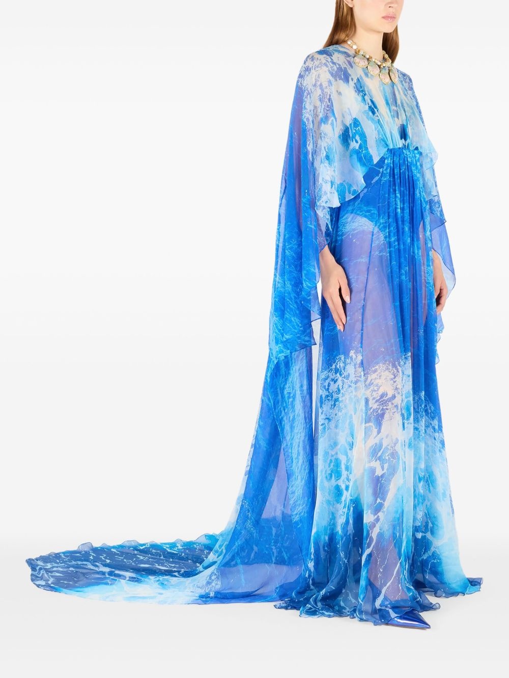 abstract-print maxi dress - 3