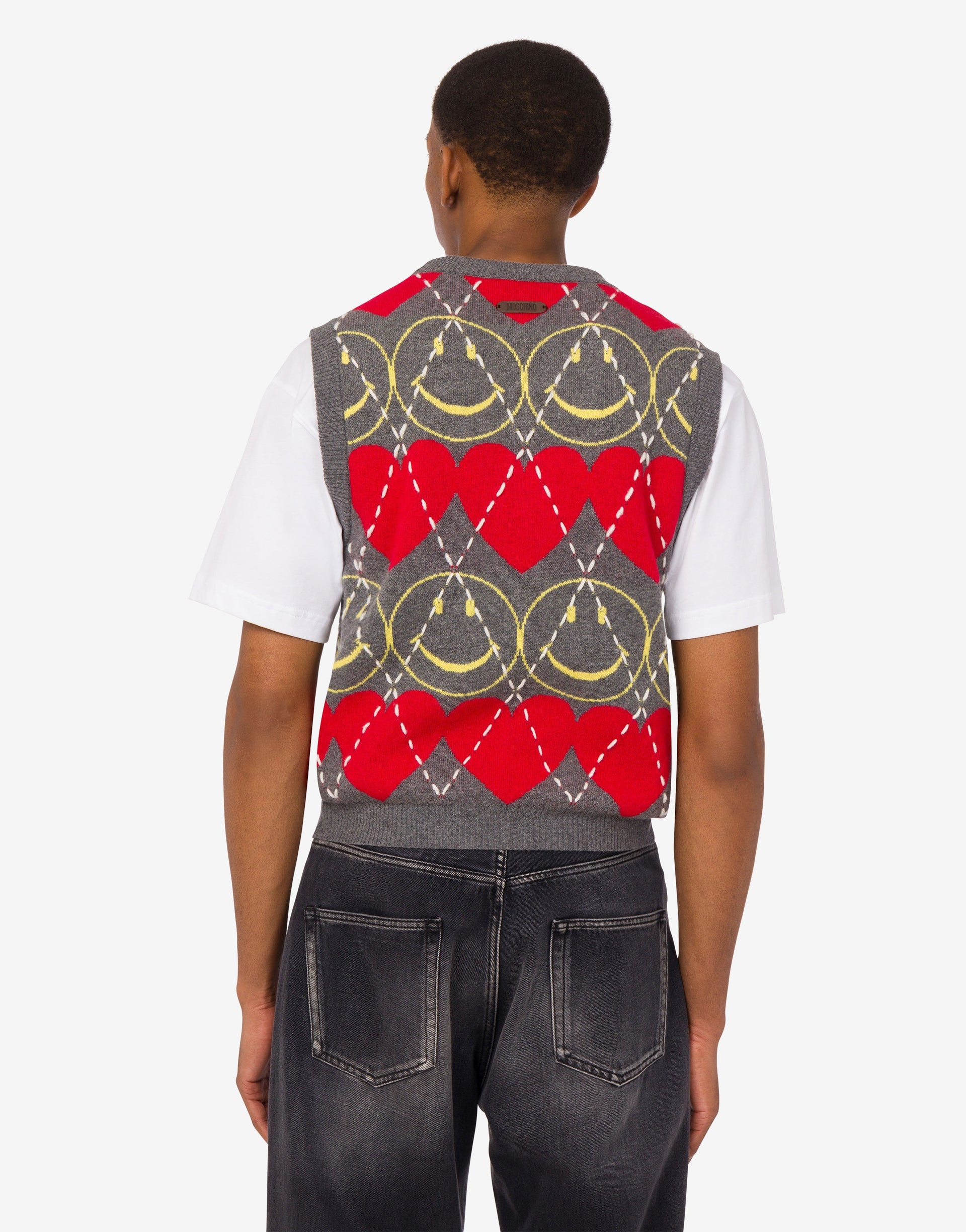 WOOL BLEND SLEEVELESS SWEATER SMILEY® - 3