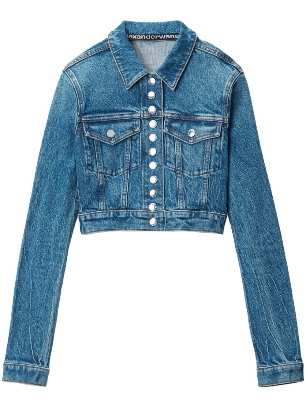 Shrunken denim jacket - 1