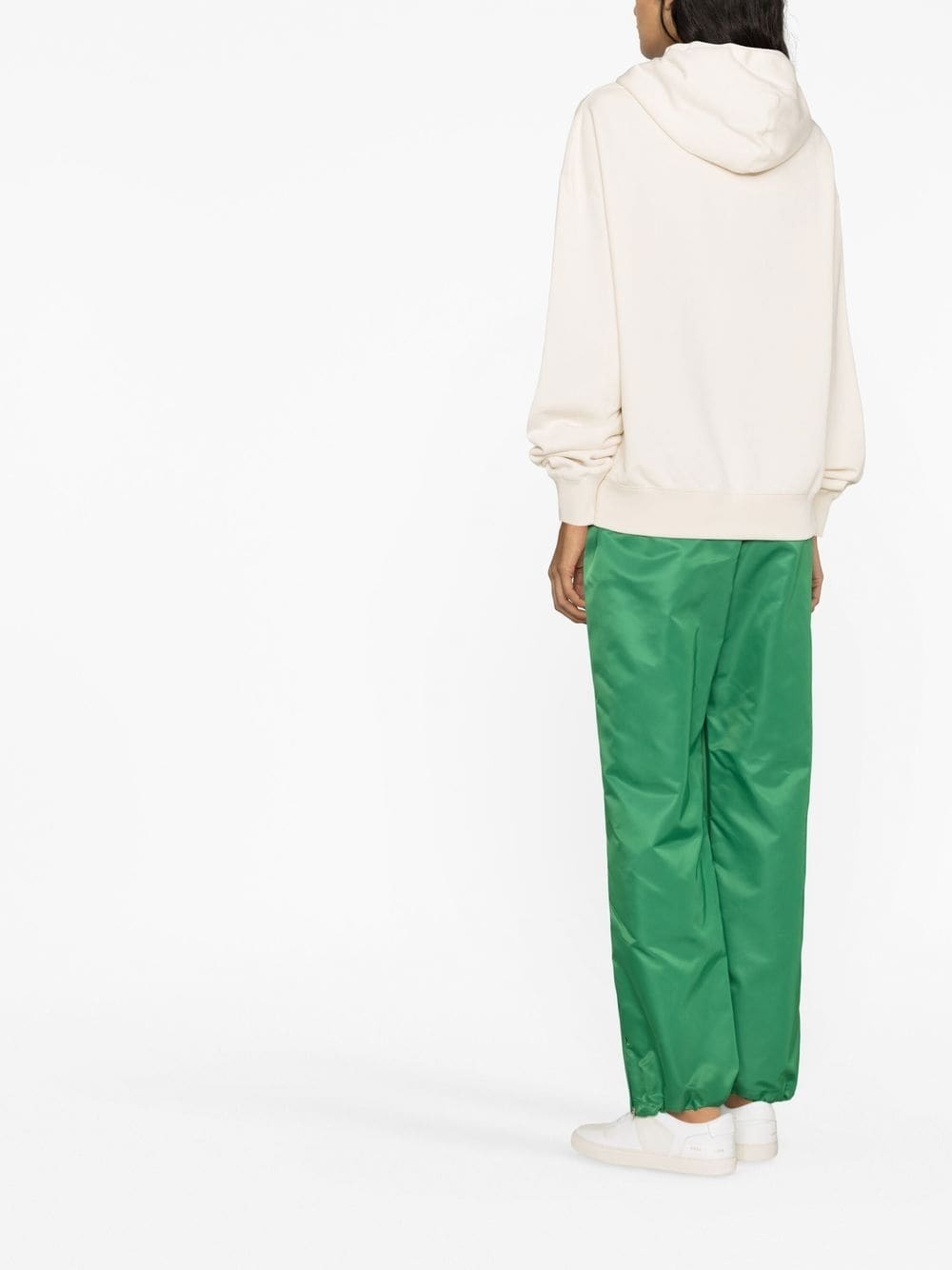 logo-print drawstring hoodie - 4