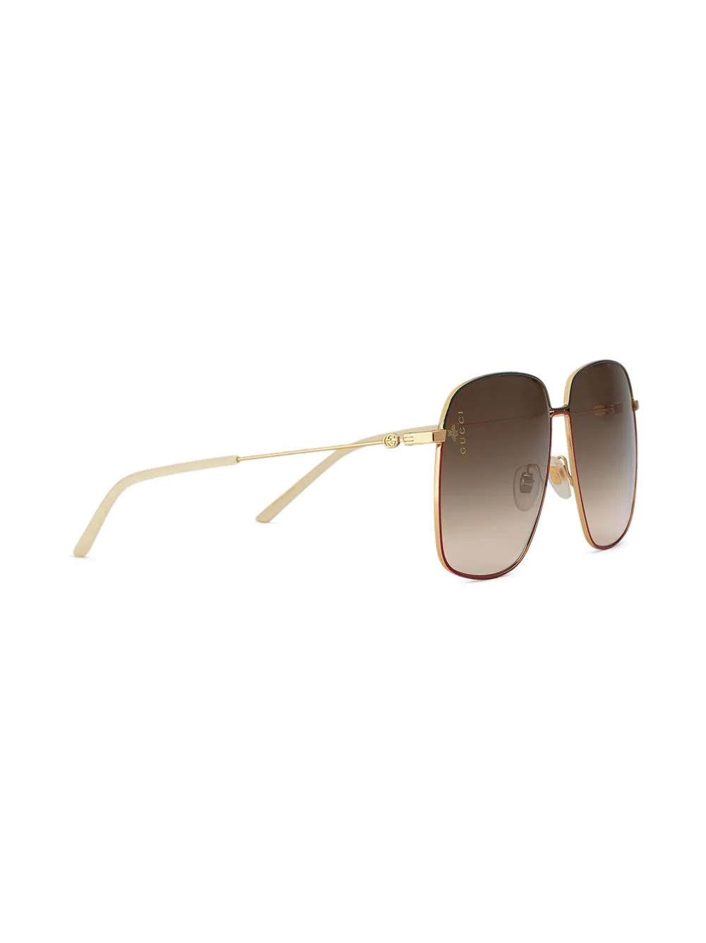 Rectangular-frame metal sunglasses - 2