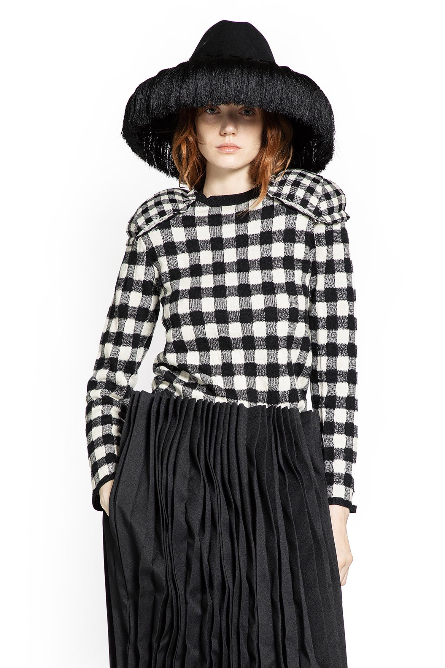 Check Wool Sweater - 6