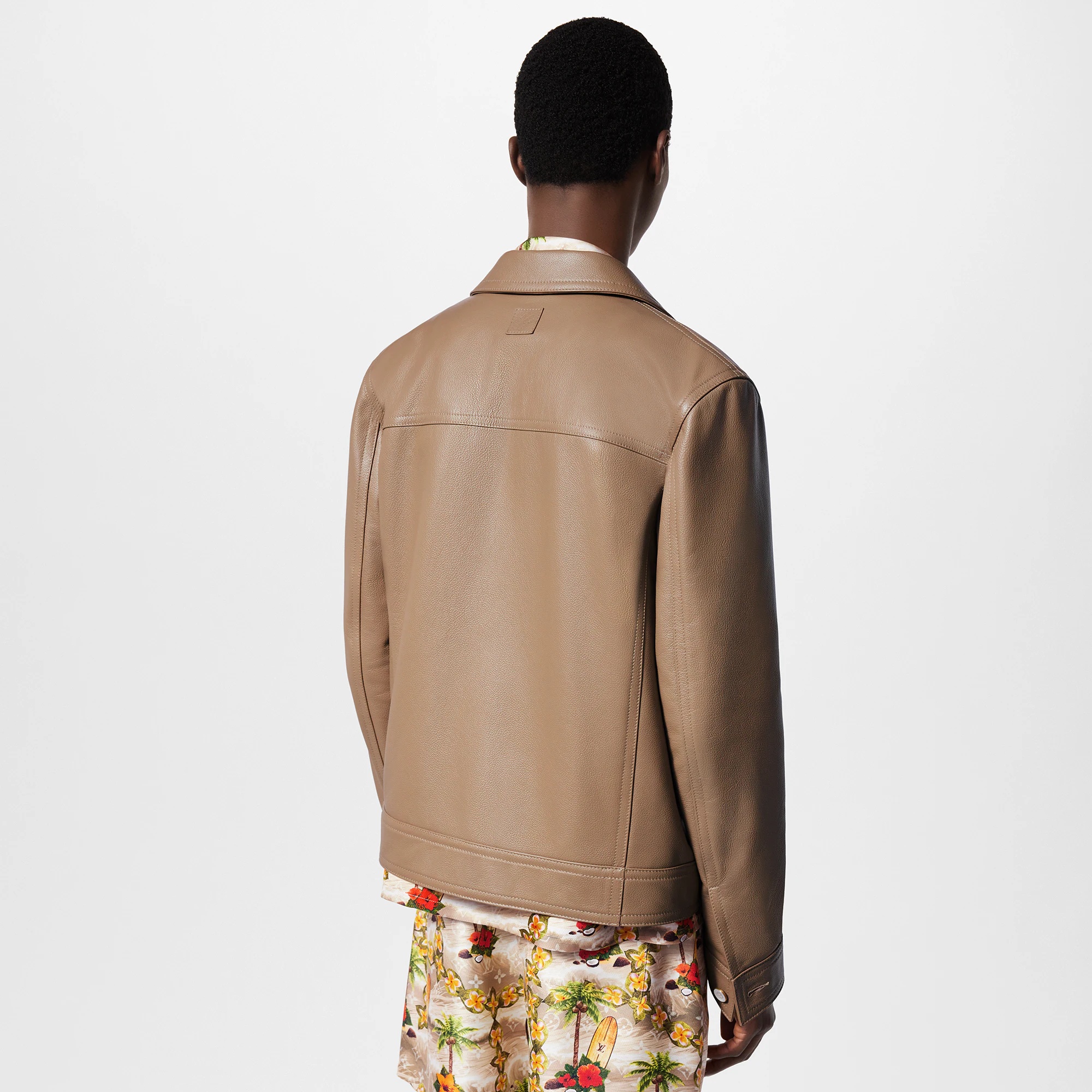 Embroidered Leather Blouson - 5