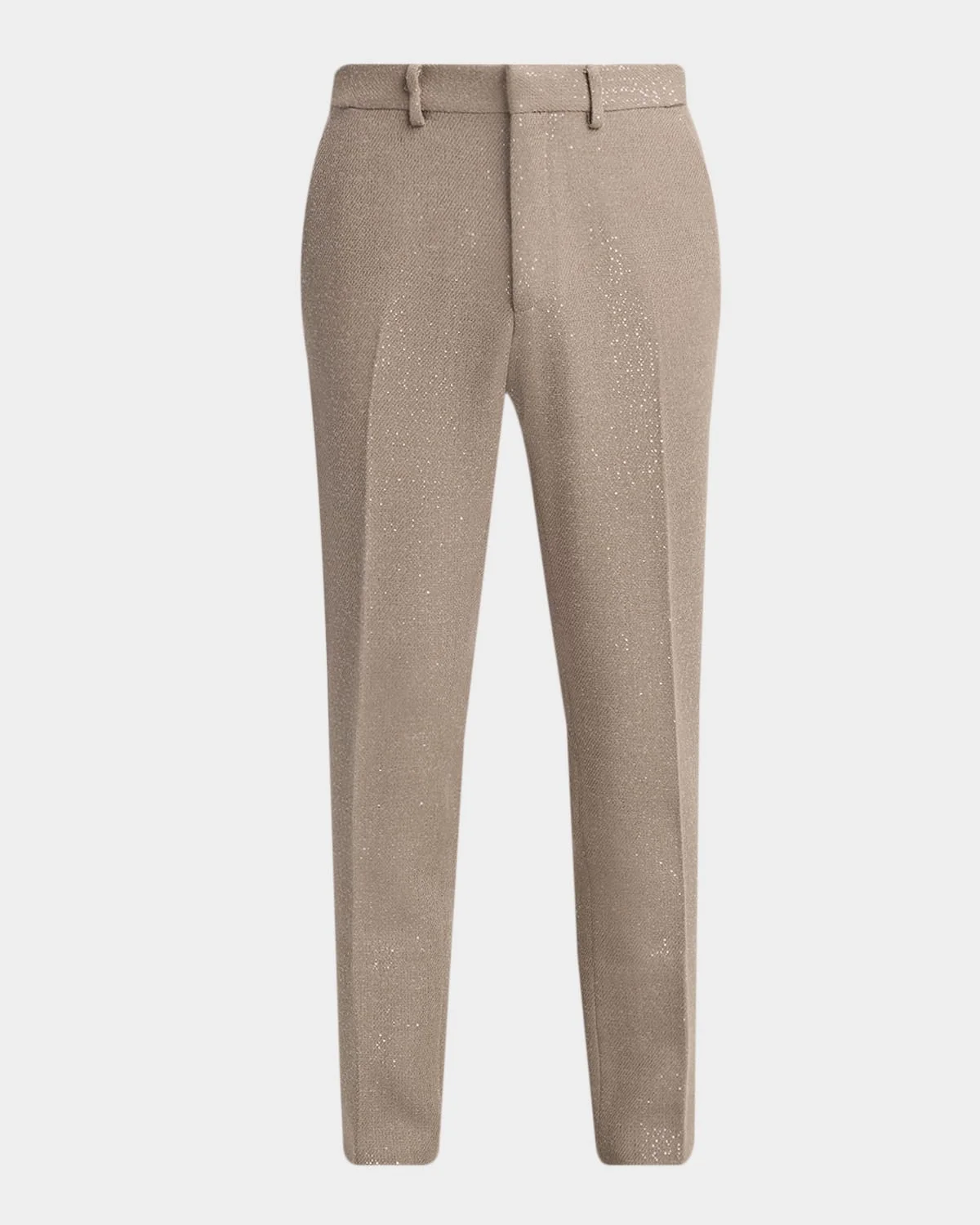 Men's Sequin Boucle Flat-Front Pants - 1