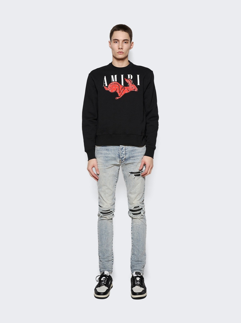 AMIRI CNY Rabbit Logo Crewneck Black outlook