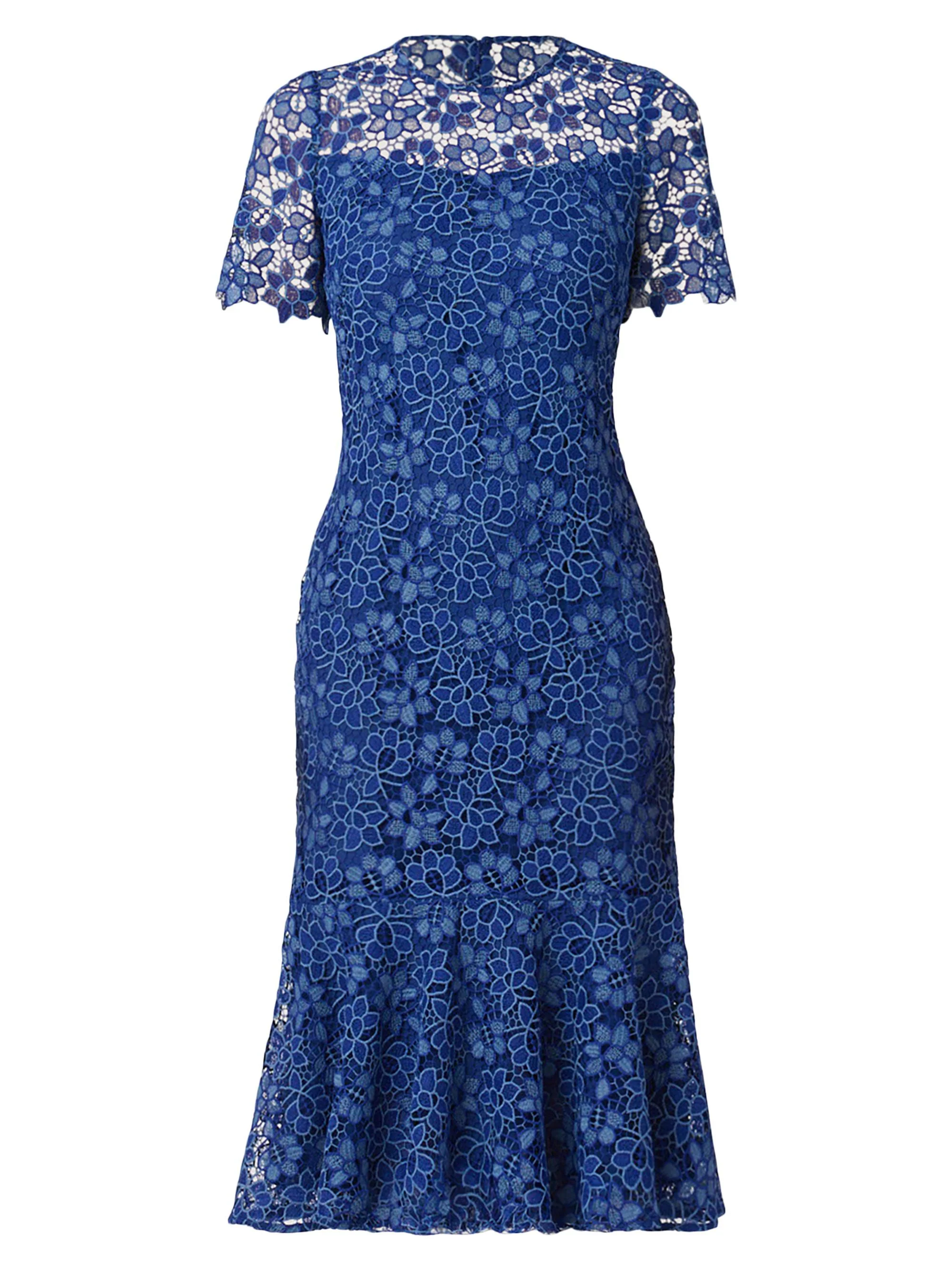 Women's Poppi Lace Midi-Dress - Navy - 1