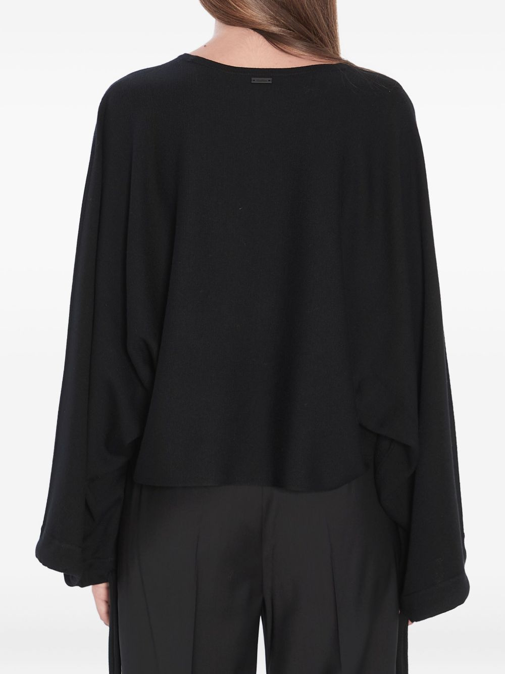 Frais batwing gathered-cuff sweater - 4