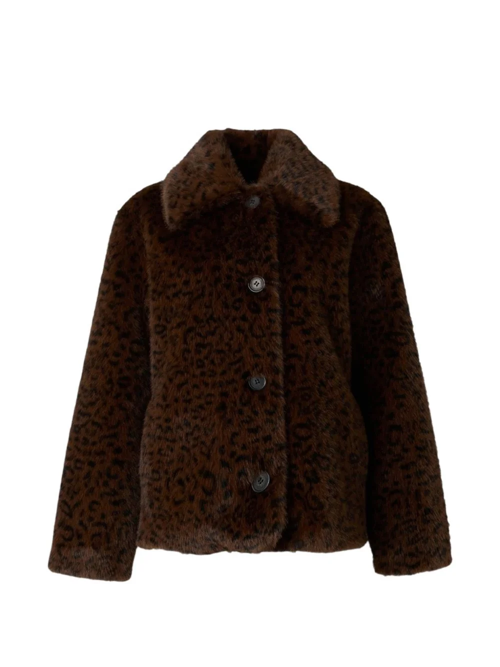 Abrigo leopard-print faux-fur jacket - 1