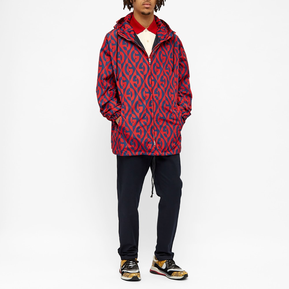 Gucci GG Rhombus Logo Nylon Parka - 6