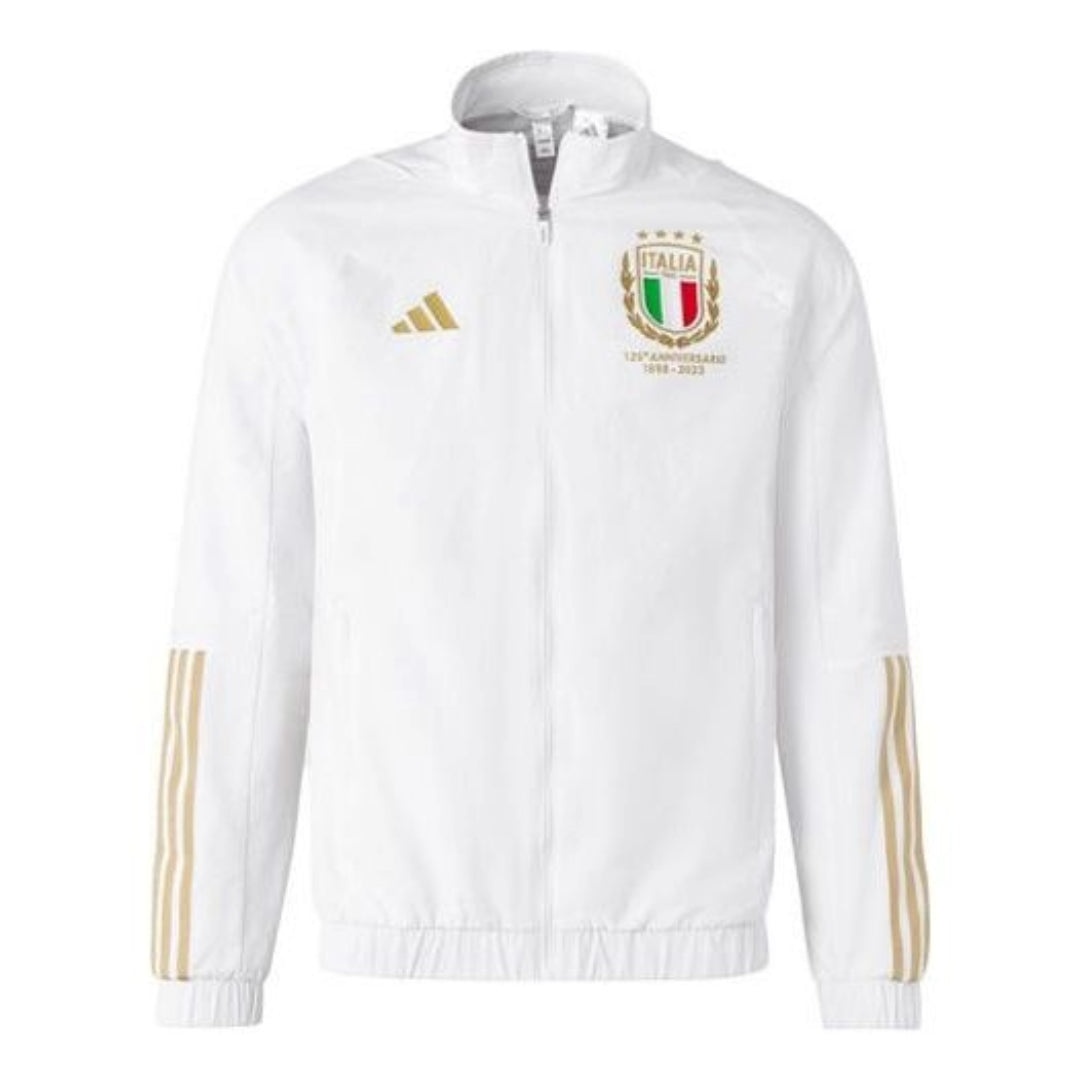 adidas Italy 125th Anniversary Jacket 'White Gold' HY5437 - 1