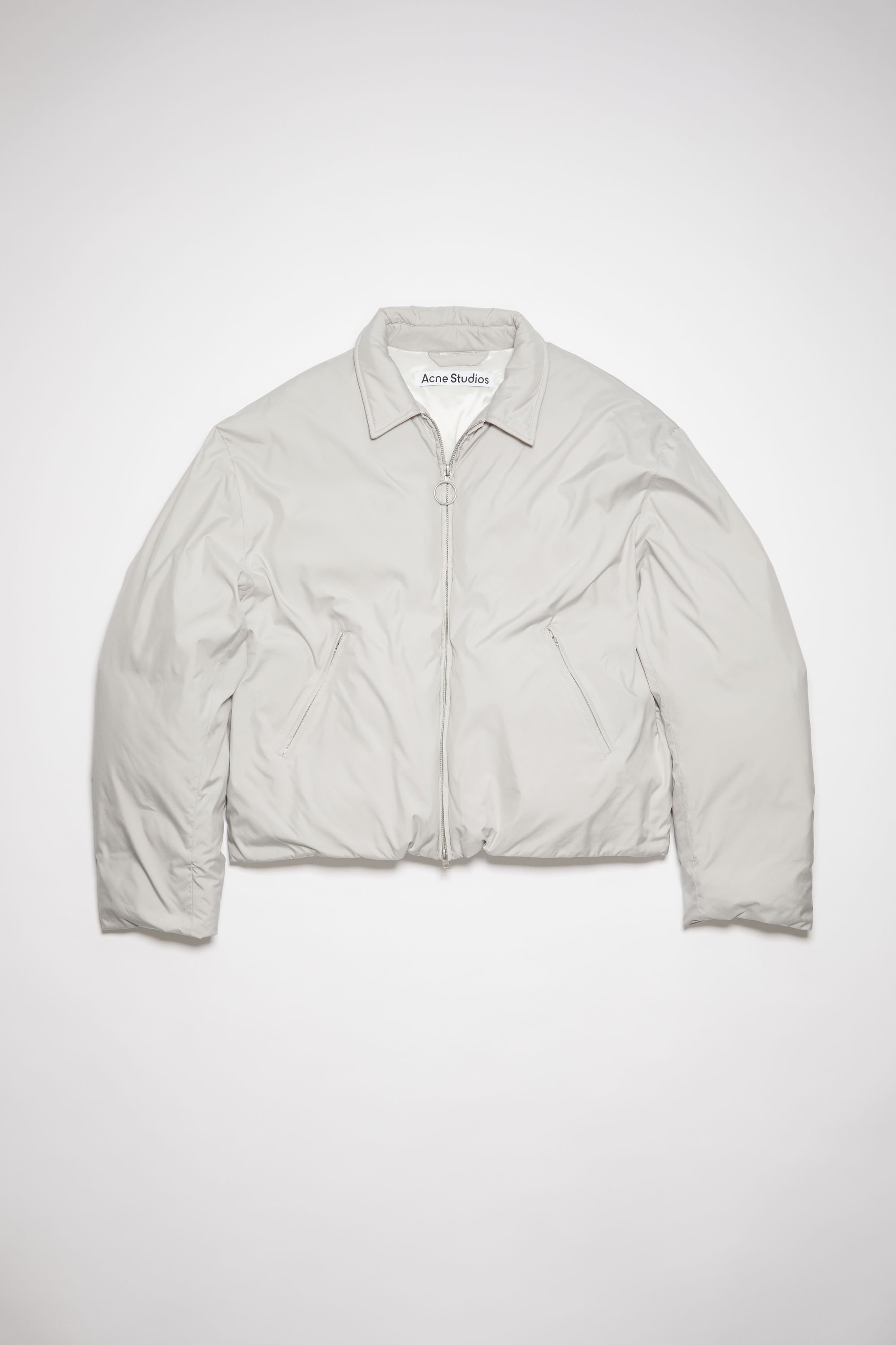 Puffer jacket - Pale grey - 1