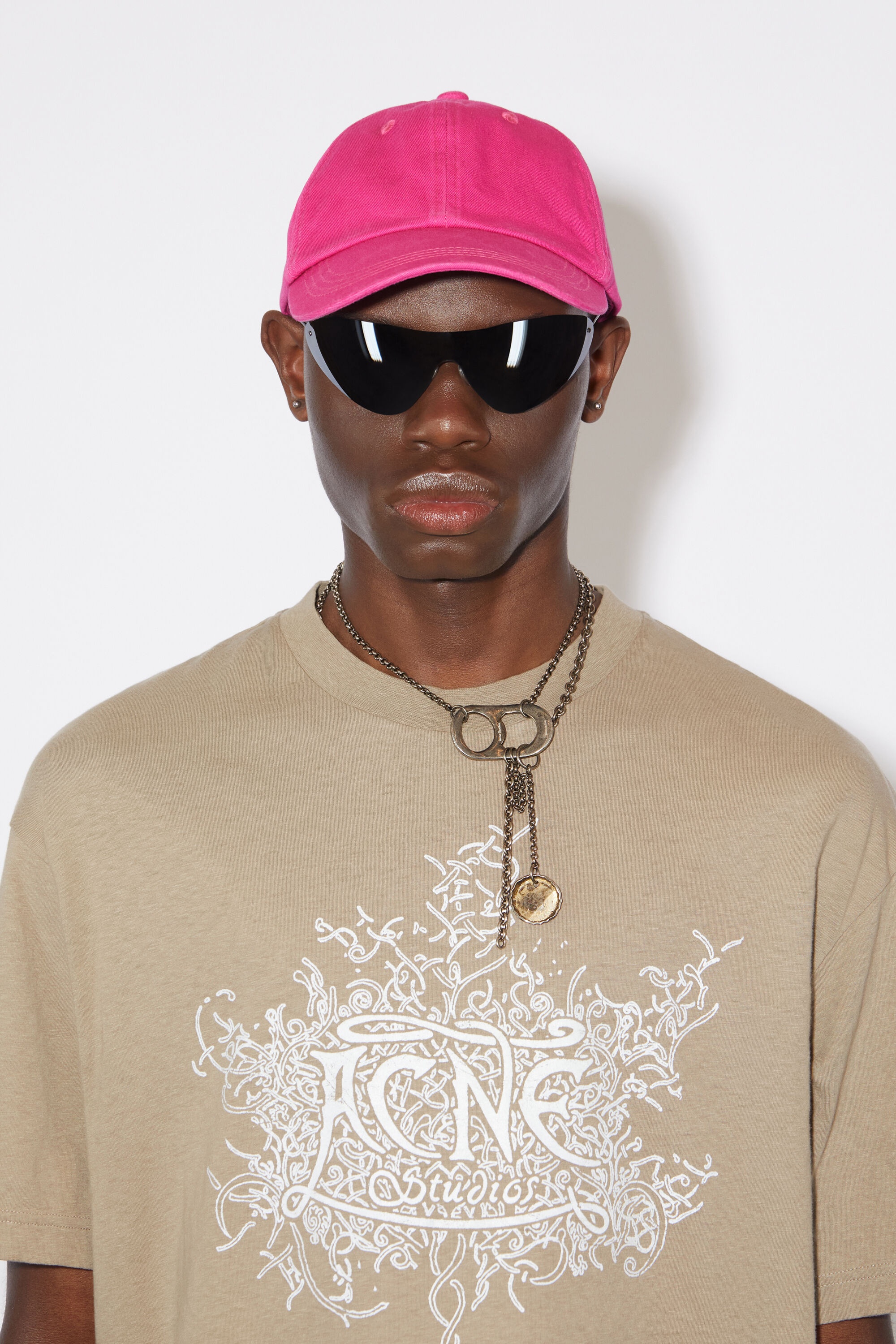 Cotton baseball cap - Neon Pink - 3