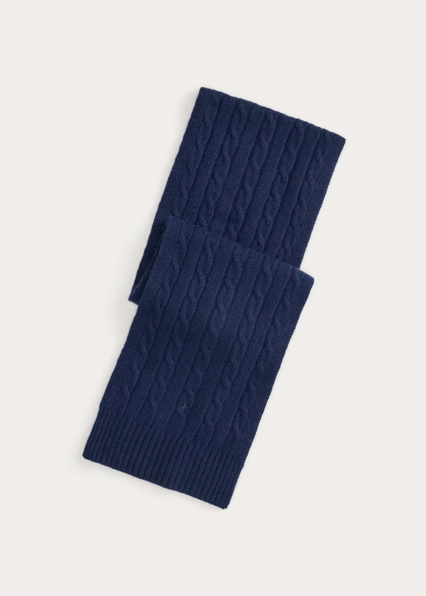 Cable-Knit Cashmere Scarf - 1