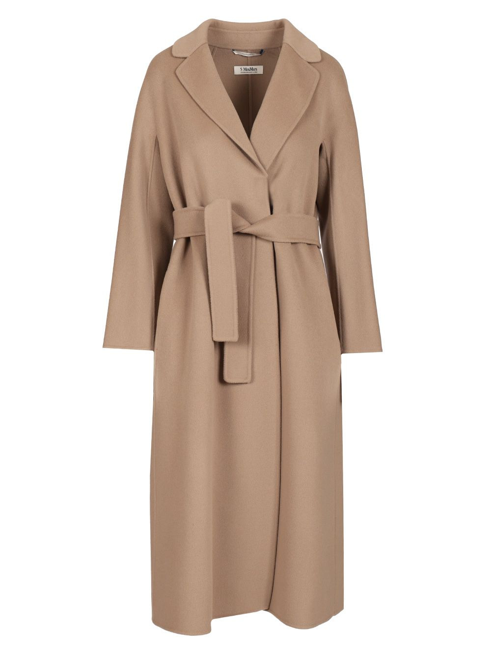 Wool Drap Midi Coat Coats Grey - 1