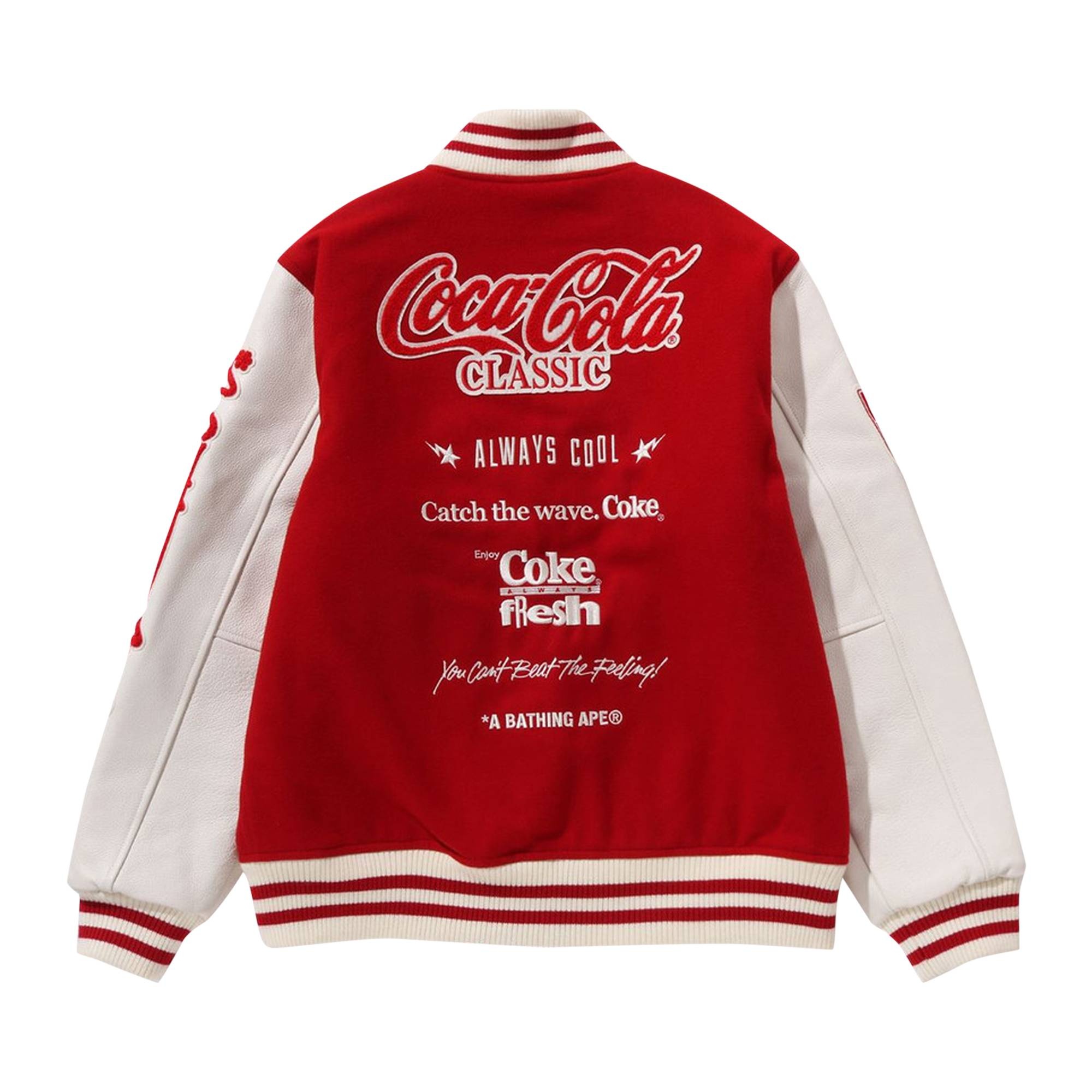 BAPE x Coca-Cola Varsity Jacket 'Black' - 2