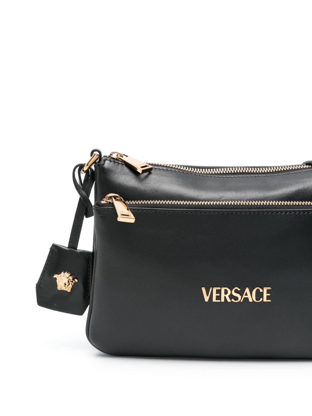 logo-lettering shoulder bag - 4