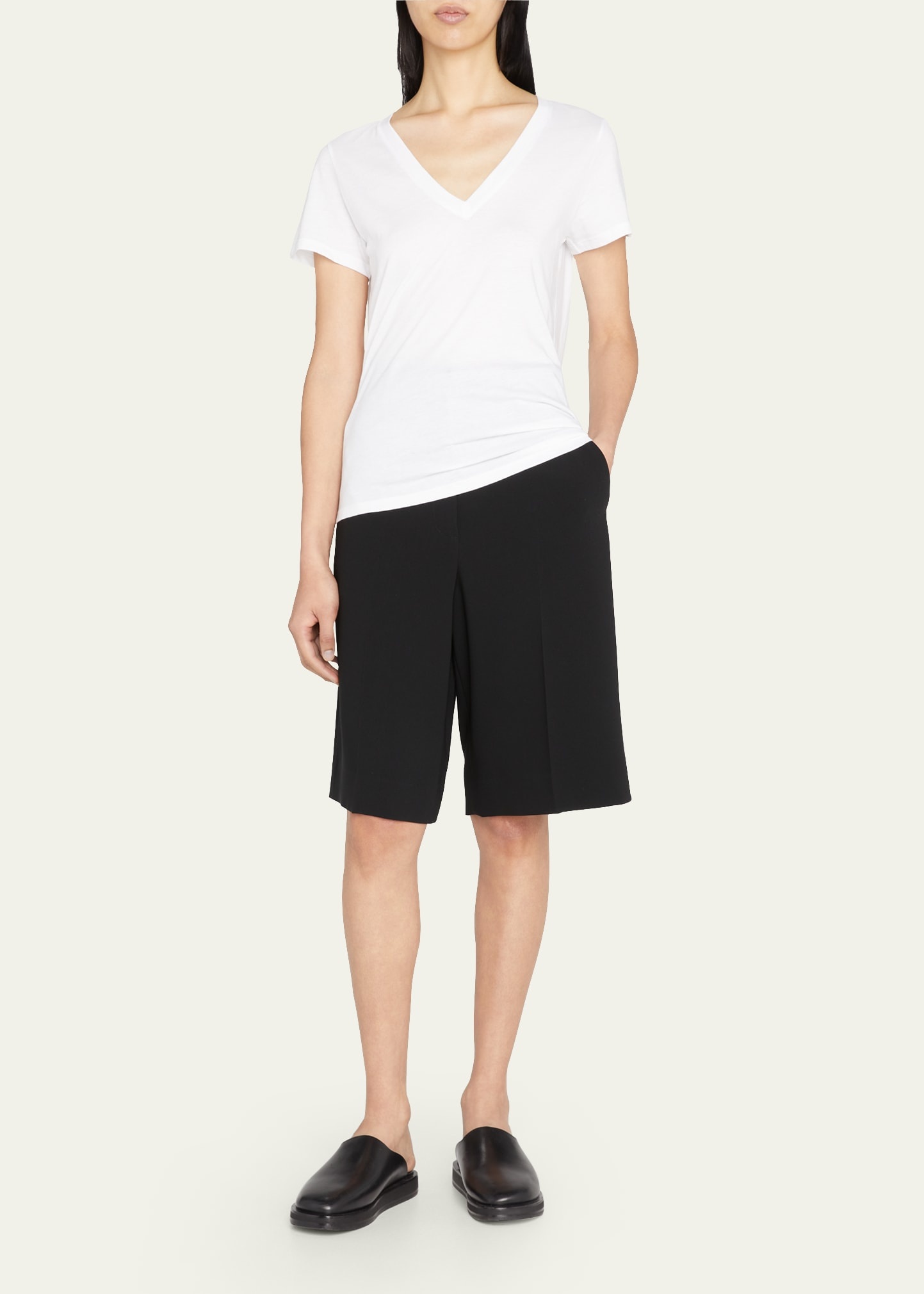 Essential Pima Cotton V-Neck Tee - 2
