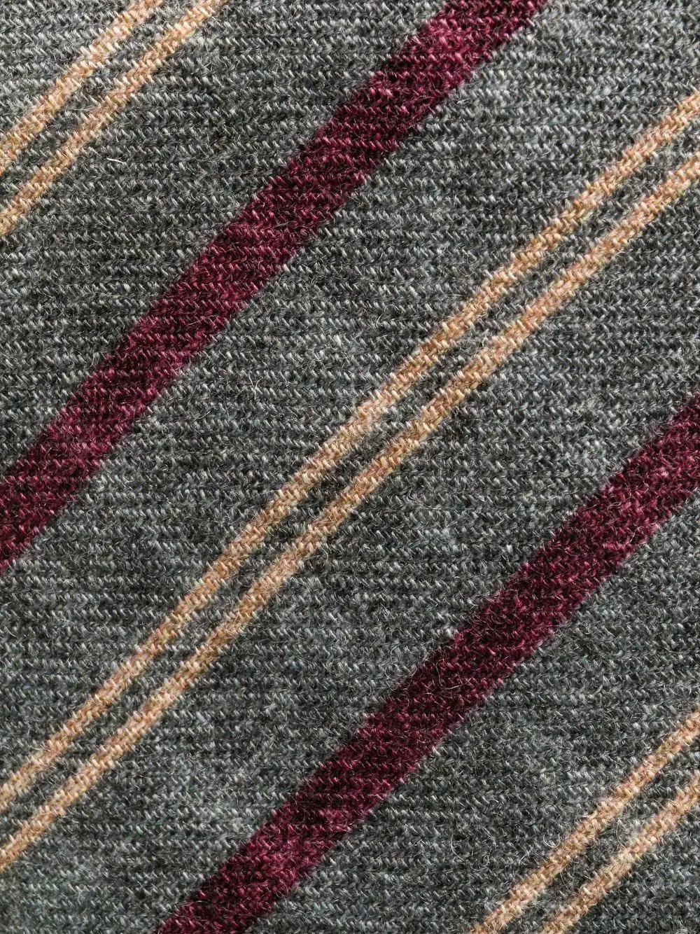 striped wool tie - 2