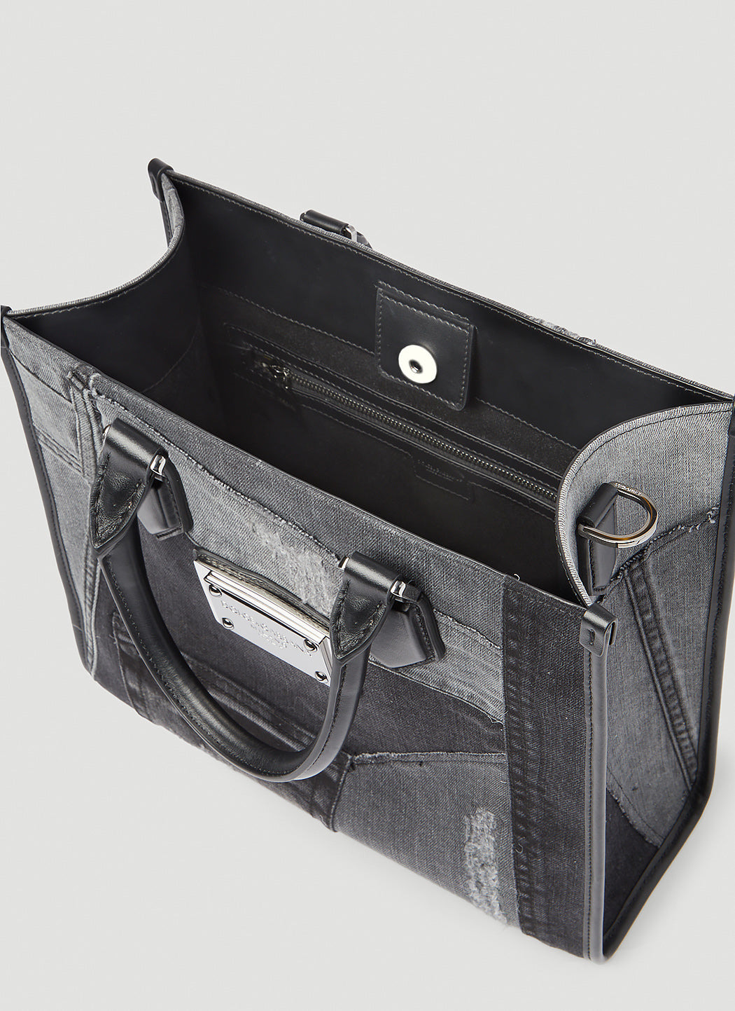 Dolce & Gabbana Men Small Patchwork Denim Tote Bag - 6