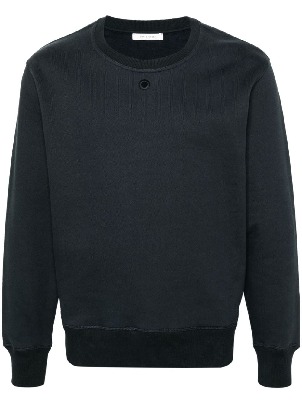 Hole cotton sweatshirt - 1