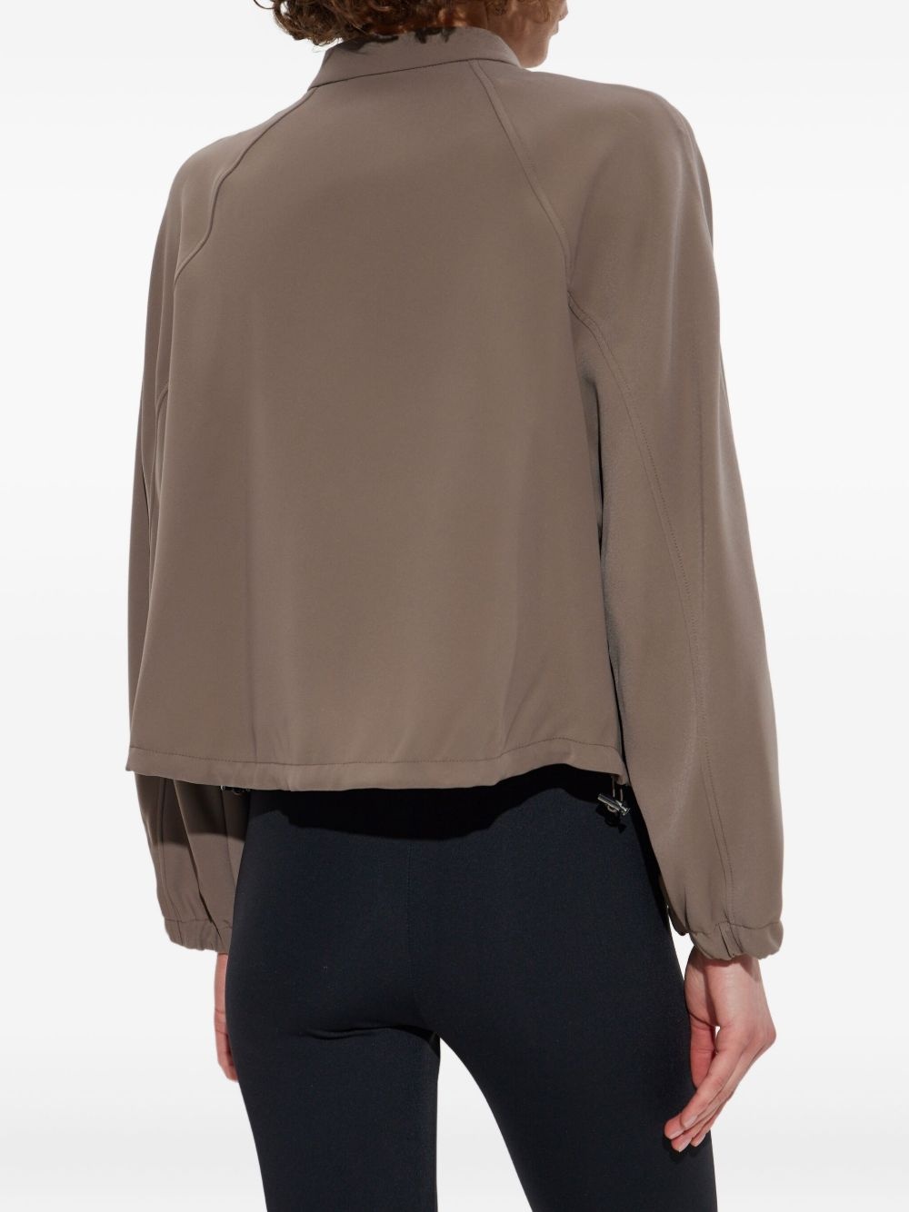 embroidered-logo bomber jacket - 4