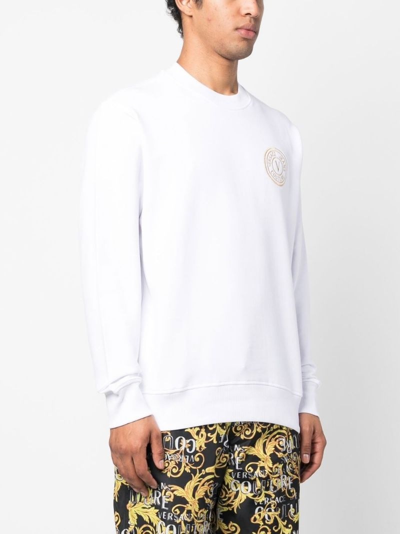 logo-embroidered long-sleeve sweatshirt - 3