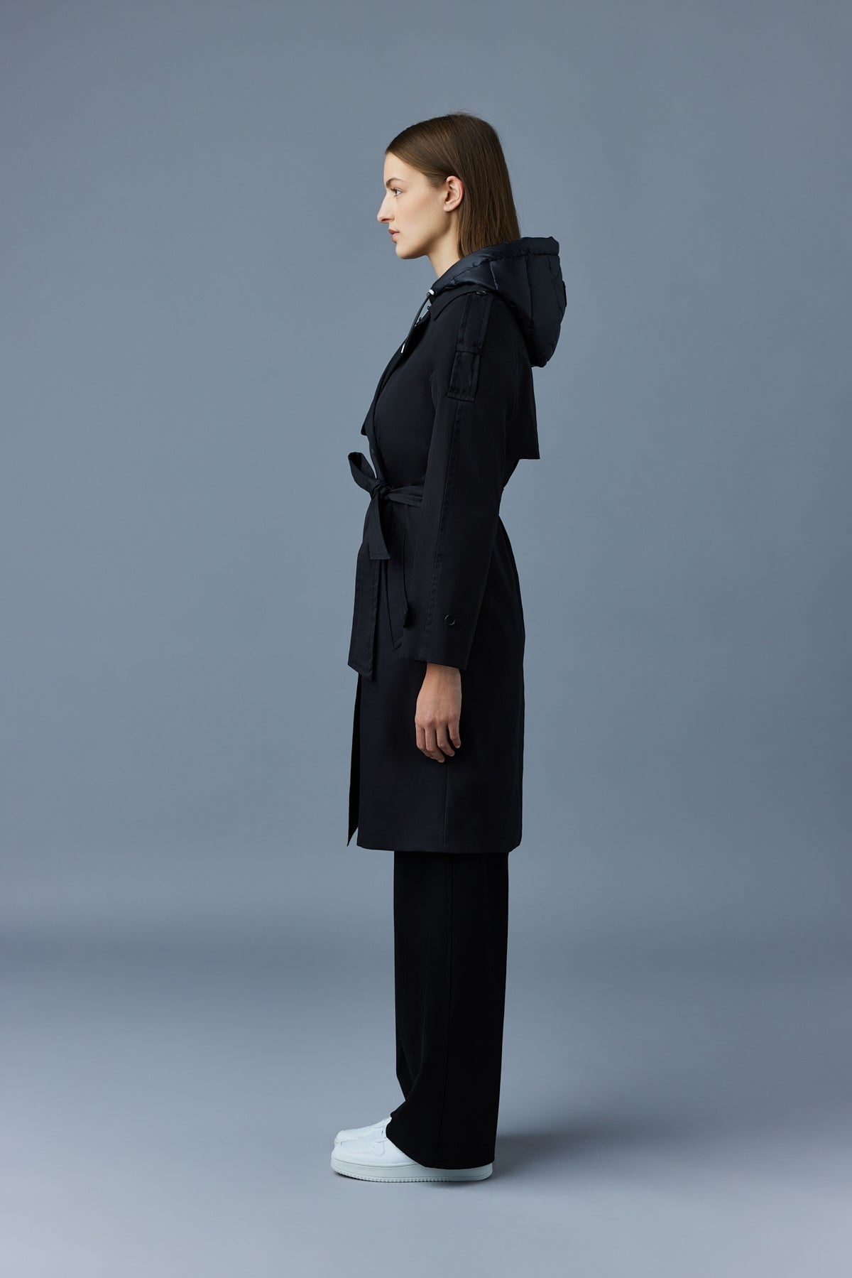 TRISHA 2-In-1 trench coat with hooded bib - 3