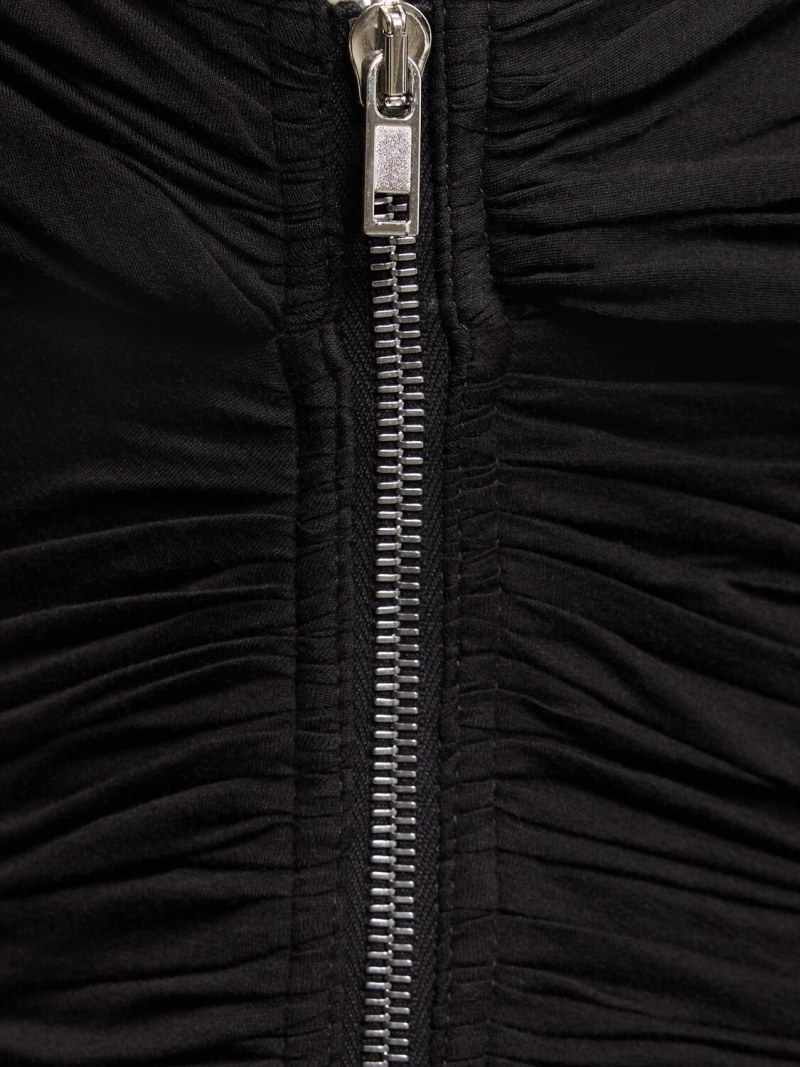 Lido draped cotton asymmetric midi dress - 4