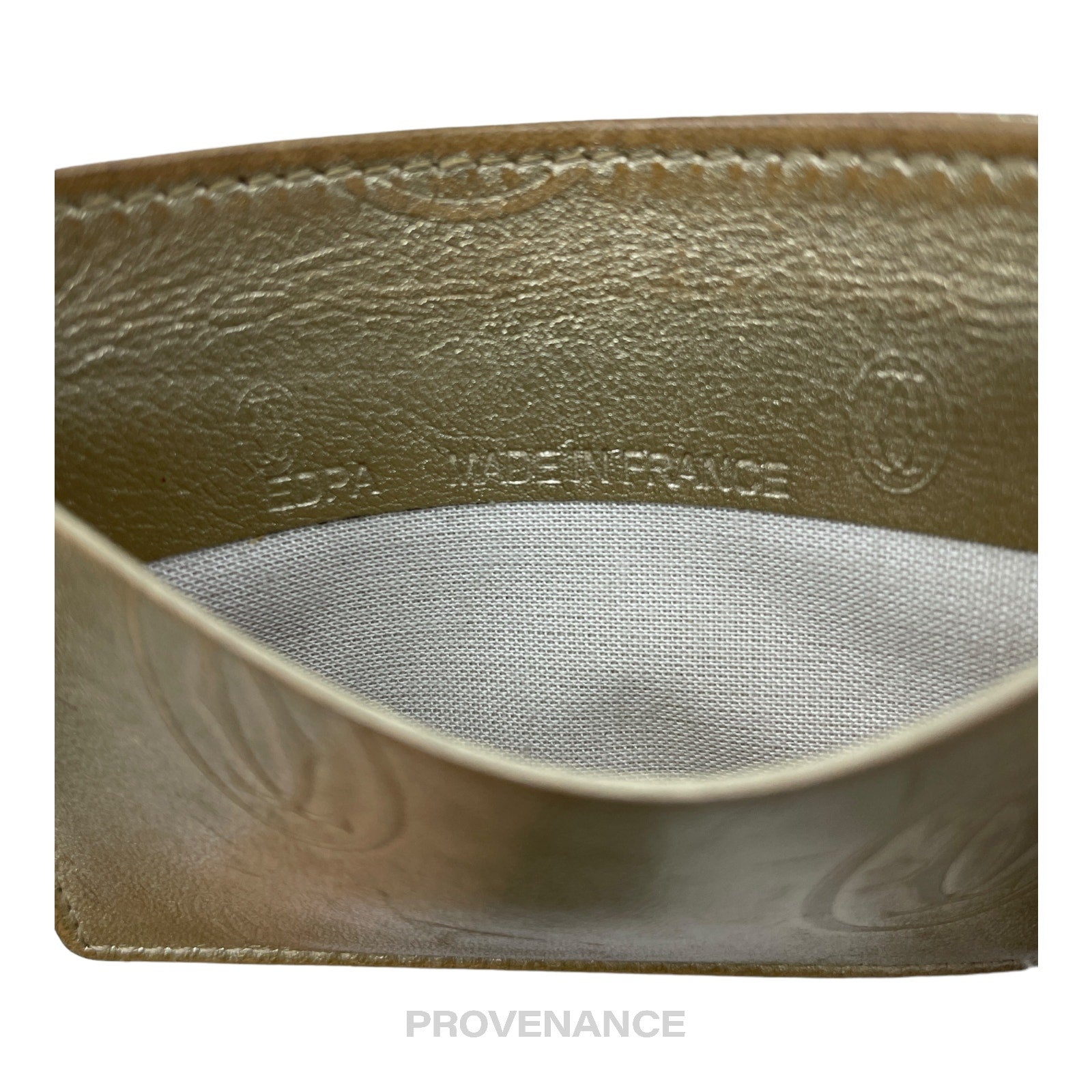 Cartier Card Holder Wallet - Champagne Gold Leather - 5