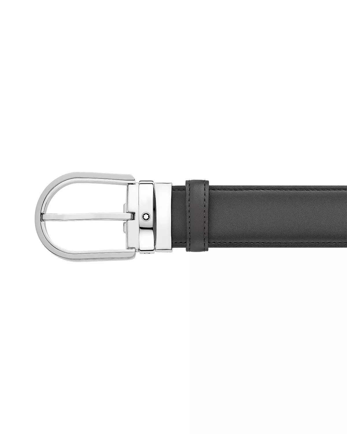 Horseshoe Buckle Leather Belt - 2