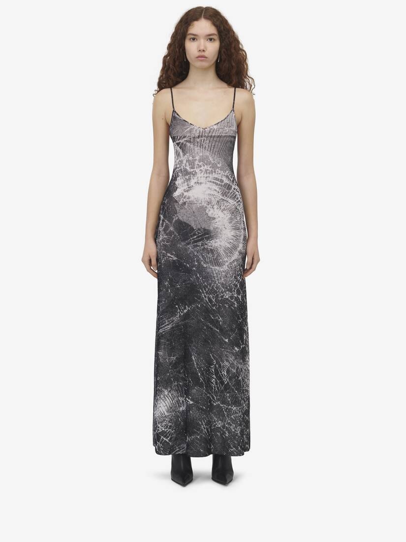 Smashed Screen Slip Dress - 1
