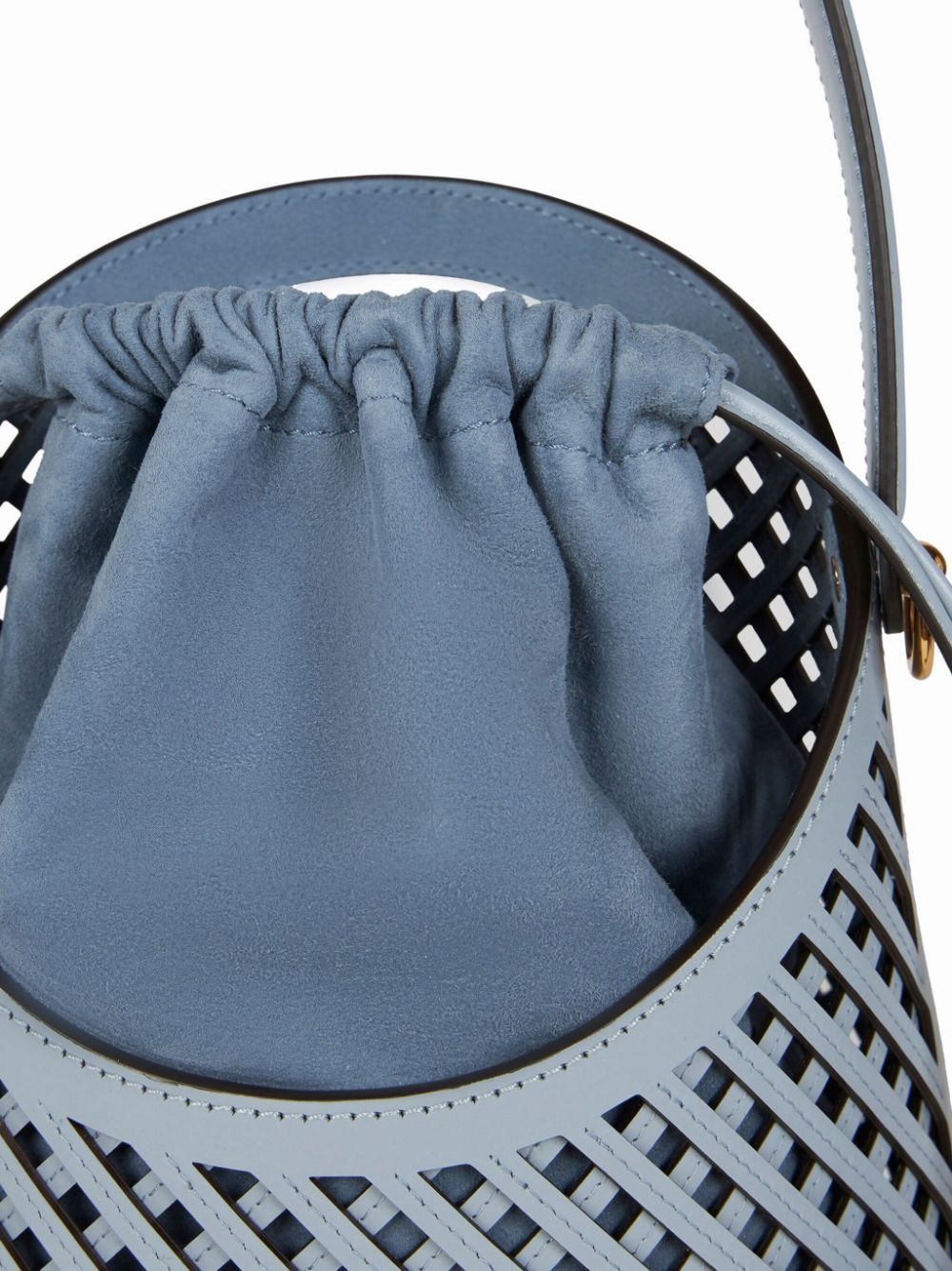 medium Saturno grid cut-out crossbody bag - 5
