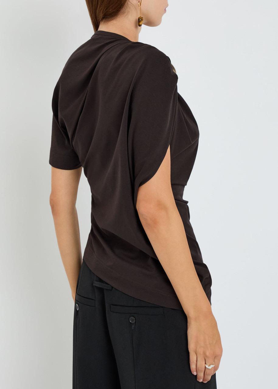 Christopher Esber Asymmetric Stretch-cotton T-shirt - 3
