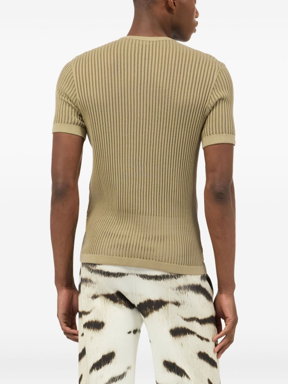 ribbed T-shirt - 4