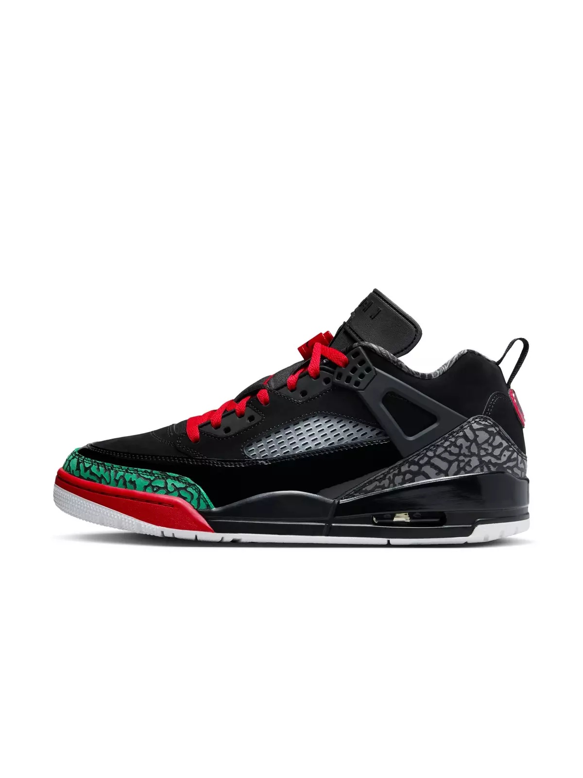 Spizike Low "Black/Varsity Red/Classic Green/White" Men's Shoe - 3