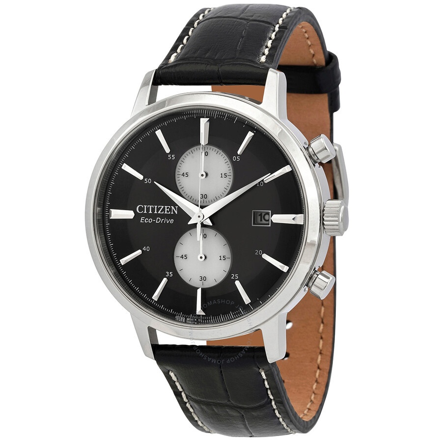 Citizen - Citizen Eco-Drive Chronograph Black Dial Men's Watch CA7061-18E - 1