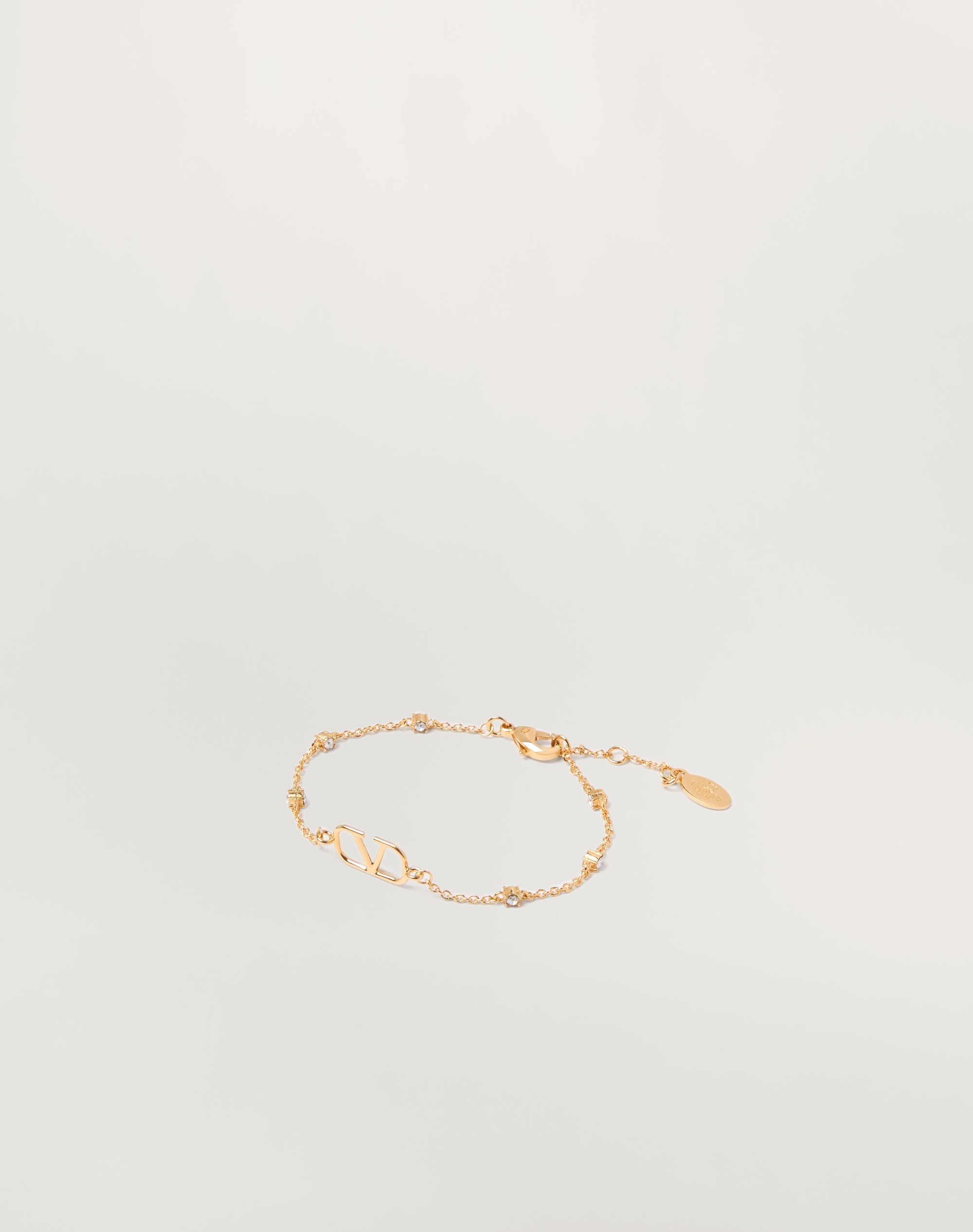 VLOGO SIGNATURE METAL AND SWAROVSKI® CRYSTAL BRACELET - 2