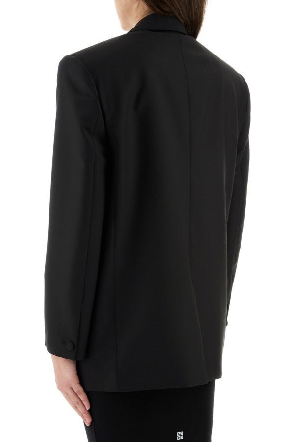 【送料&関税込】Givenchy Black Wool Blend Oversize Blazer Givenchy Black wool blend oversize blazer | gebnegozionline