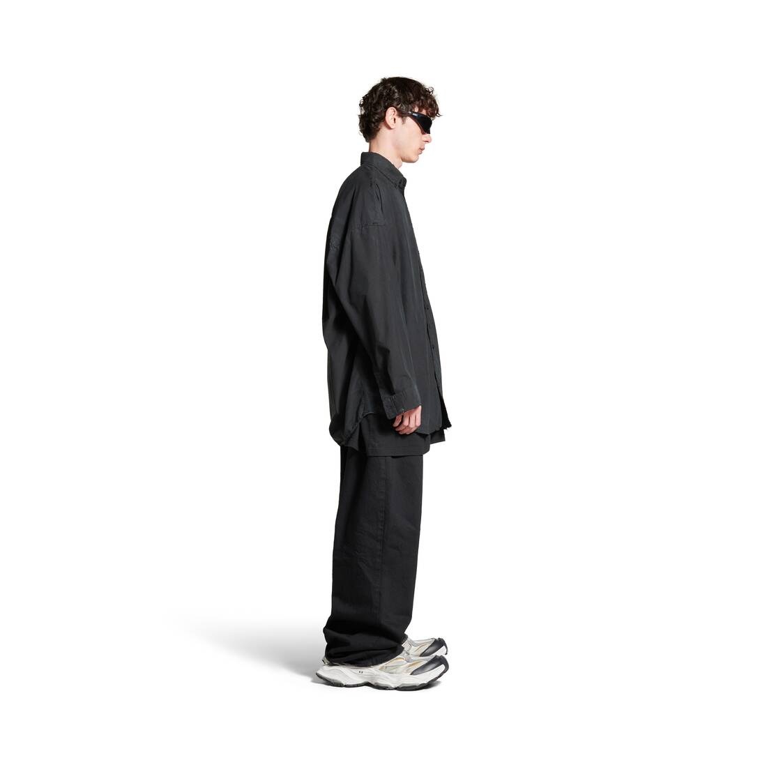Balenciaga Cocoon Shirt Large Fit in Black - 3