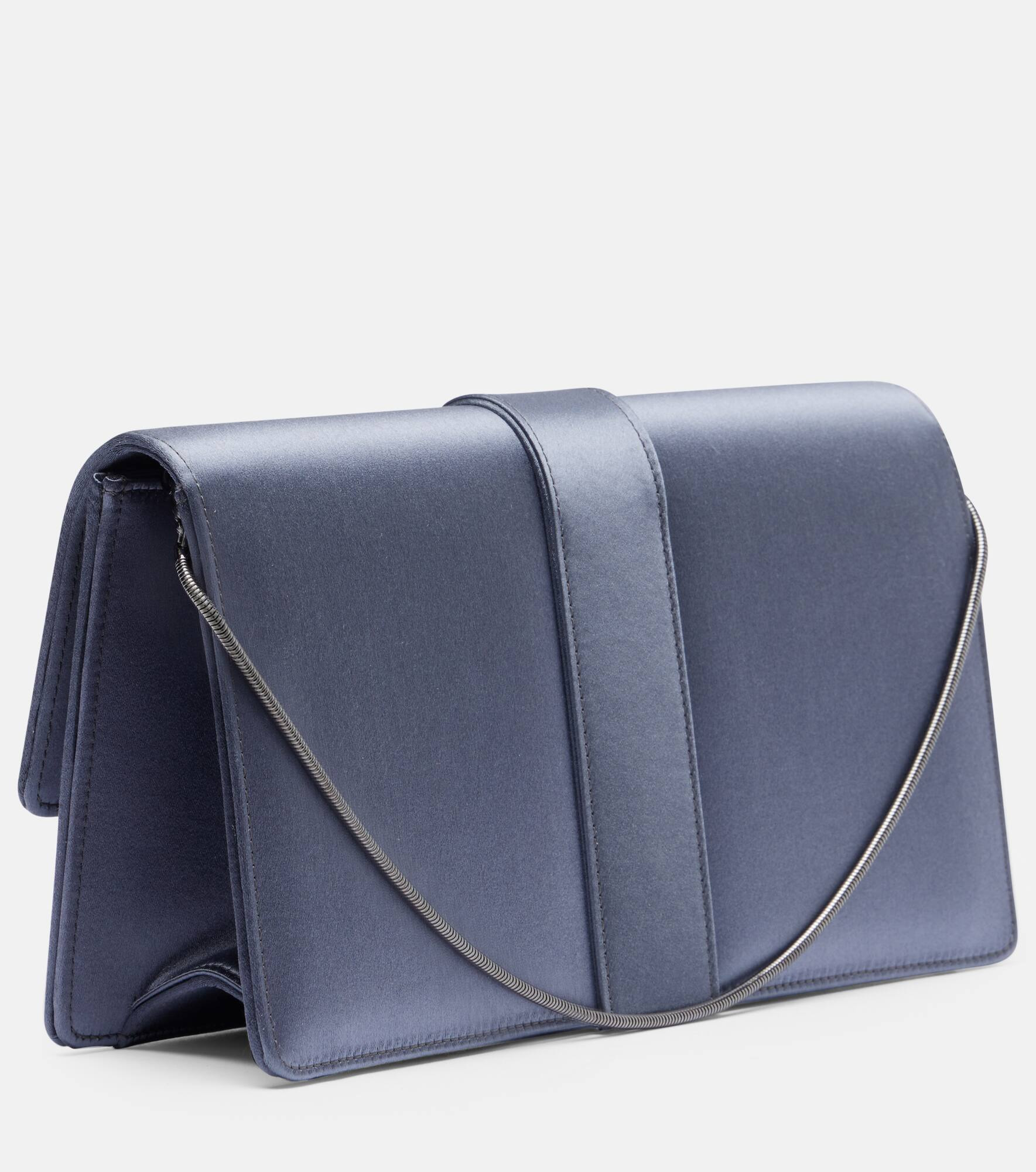 Capri embellished satin clutch - 4