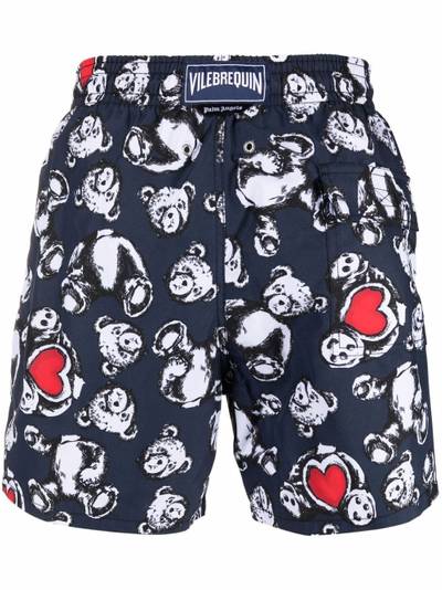 Palm Angels x Vilebrequin bear-print swim shorts outlook