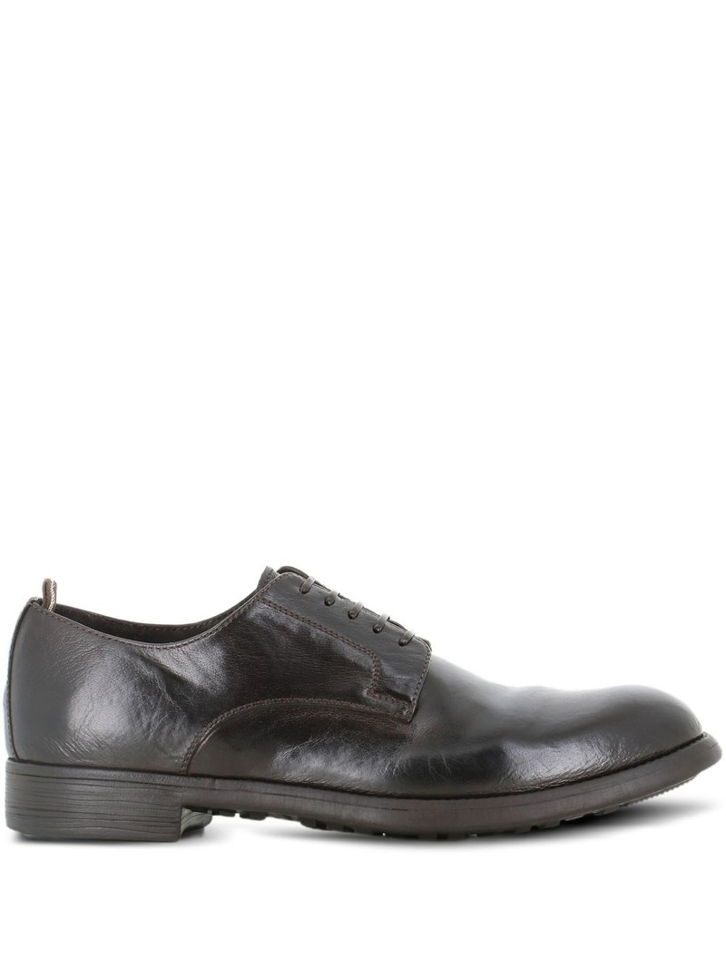 leather lace-up derby shoes 1