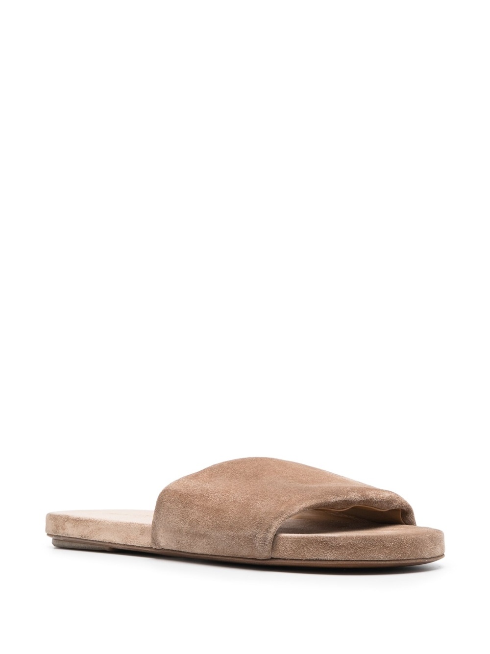 flat suede slides - 2